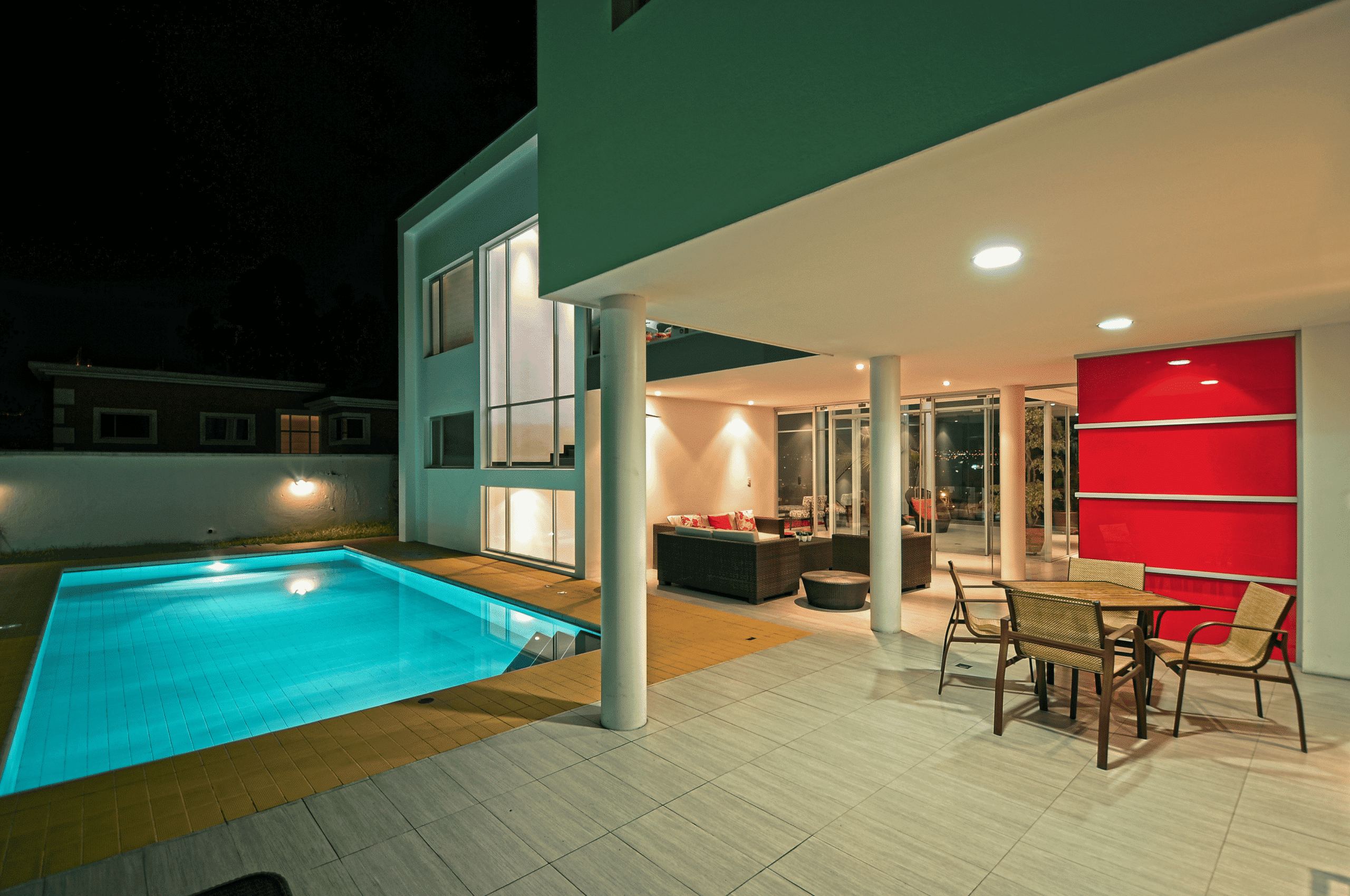 Casa P - Vista Nocturna 2