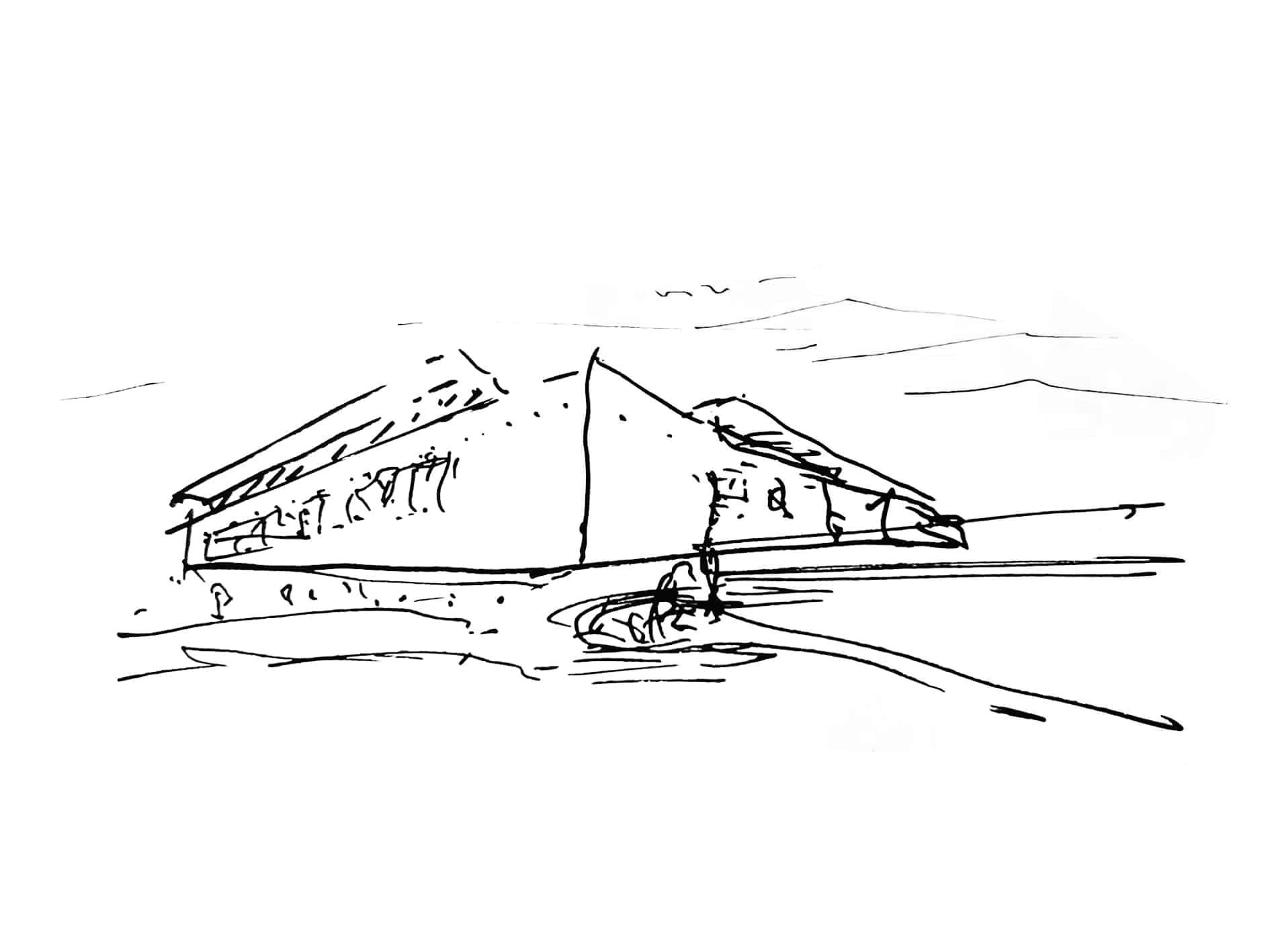 Casa Frailejón - Boceto y Croquis
