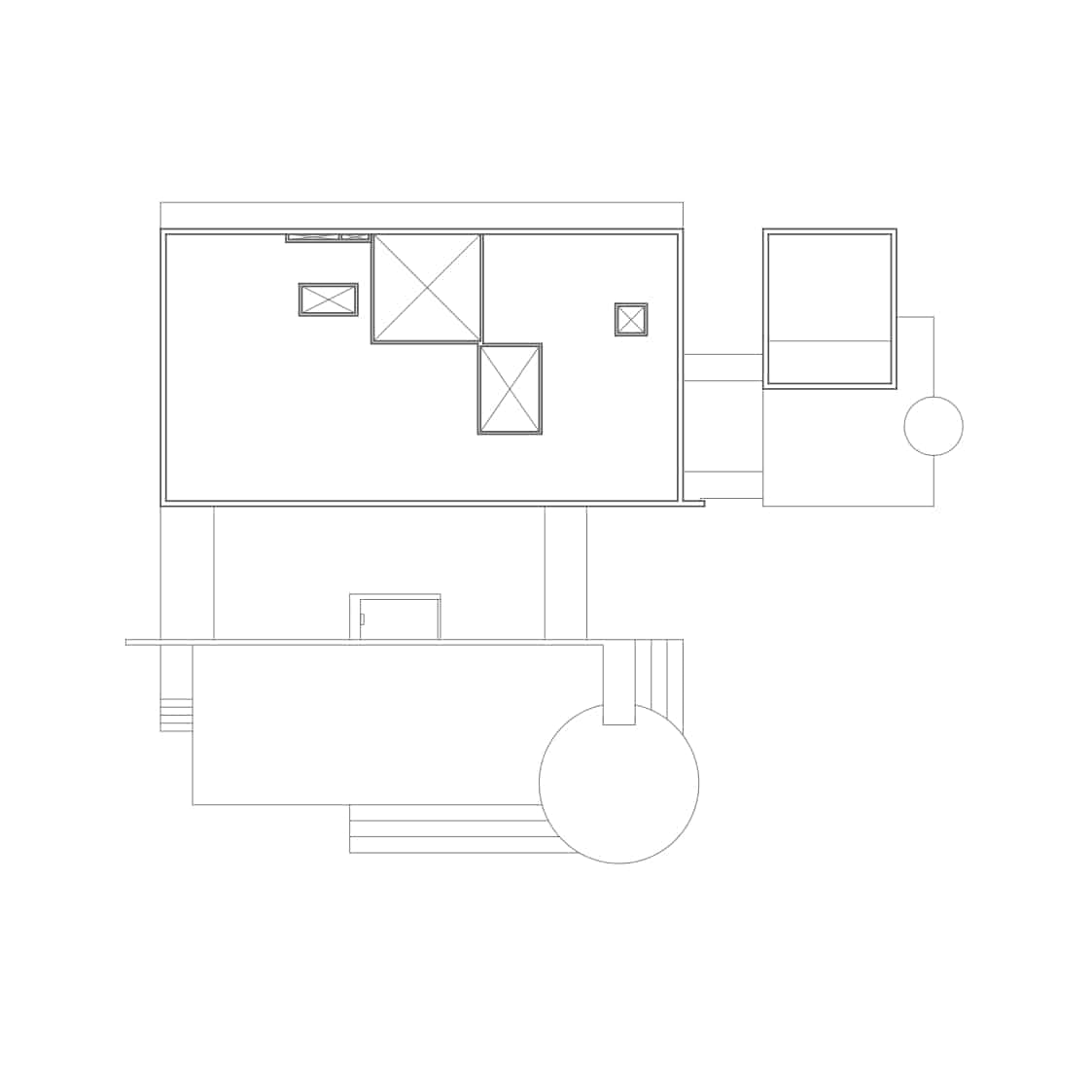 Casa Vo - Plano de Implantación