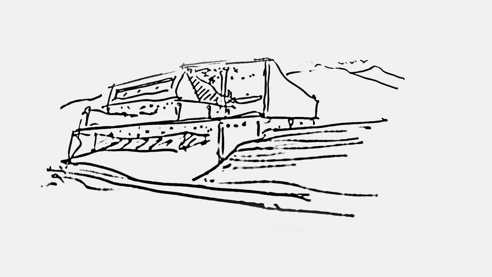 Casa P - Boceto y Croquis